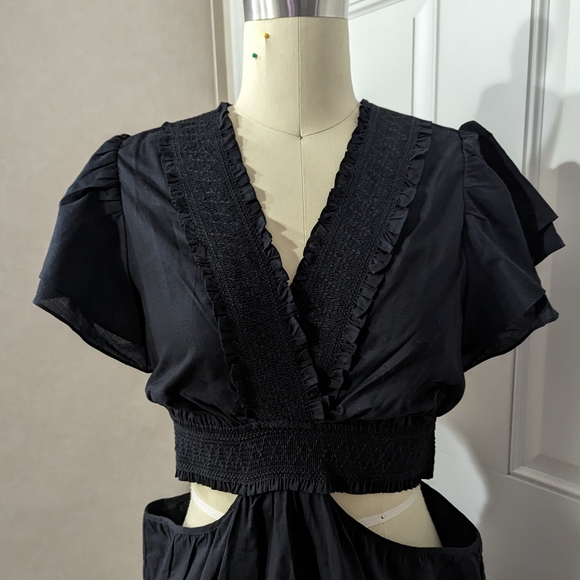 NWT HALE BOB Mel Solid Keyhole Dress - Picture 5 of 13